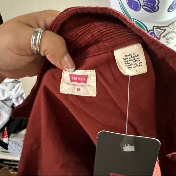 Levi's Deep Red Corduroy Jacket - Picture 3 of 4
